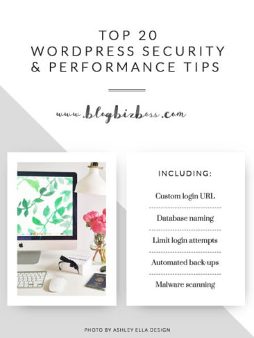 The top 20 WordPress security & performance tips